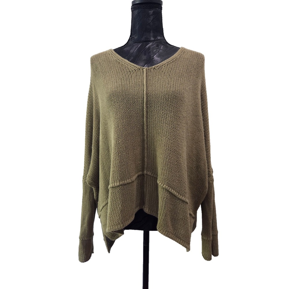 Wooden Ships Paola Buendia Women's Boho Sweater Olive Green Size Medium